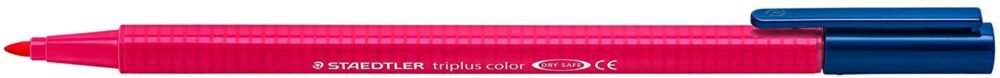 Staedtler Triplus Color 323 Rotulador de Punta Fina - Trazo 1mm Aprox - Tinta Base de Agua - Color Rojo Burdeos