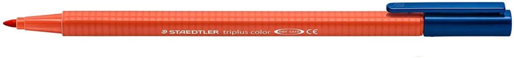 Staedtler Triplus Color 323 Rotulador de Punta Fina - Trazo 1mm Aprox - Tinta Base de Agua - Color Rojo Escarlata