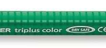 Staedtler Triplus Color 323 Rotulador de Punta Fina - Trazo 1mm Aprox - Tinta Base de Agua - Color Verde