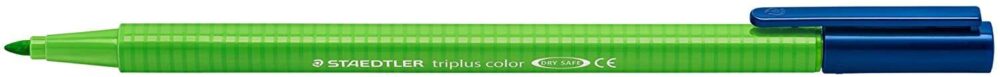 Staedtler Triplus Color 323 Rotulador de Punta Fina - Trazo 1mm Aprox - Tinta Base de Agua - Color Verde Amarillo