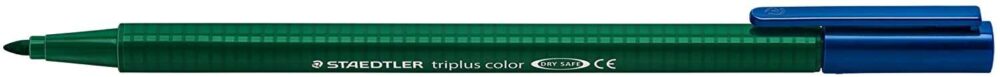 Staedtler Triplus Color 323 Rotulador de Punta Fina - Trazo 1mm Aprox - Tinta Base de Agua - Color Verde Tierra