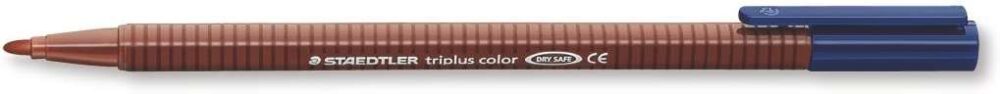 Staedtler Triplus Color 323 Rotulador de Punta Fina - Trazo 1mm Aprox - Tinta Base de Agua - Color Pardo Van Dyck