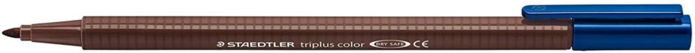 Staedtler Triplus Color 323 Rotulador de Punta Fina - Trazo 1mm Aprox - Tinta Base de Agua - Color Marron Tabaco