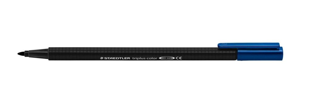 Staedtler Triplus Color 323 Rotulador de Punta Fina - Trazo 1mm Aprox - Tinta Base de Agua - Color Negro