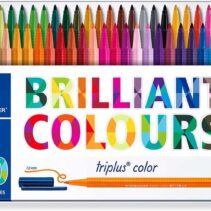 Staedtler Triplus Color 323 Pack de 50 Rotuladores de Punta Fina - Trazo 1mm Aprox - Tinta Base de Agua - Colores Surtidos