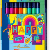 Staedtler Triplus Color 323 Pack de 10 Rotuladores de Punta Fina - Trazo 1mm Aprox - Tinta Base de Agua - Colores Surtidos