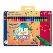 Staedtler Triplus Color 323 Pack de 25 Rotuladores de Punta Fina - Trazo 1mm Aprox - Tinta Base de Agua - Colores Surtidos