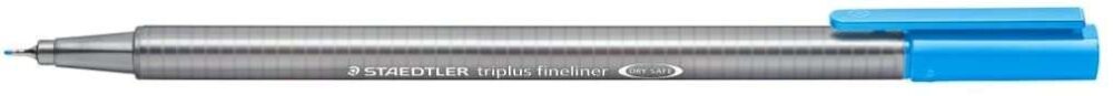 Staedtler Triplus Fineliner 334 Rotulador de Punta Fina - Trazo de 0.3mm - Tinta Base de Agua - Color Azul Claro