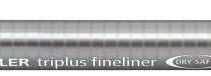 Staedtler Triplus Fineliner 334 Rotulador de Punta Fina - Trazo de 0.3mm - Tinta Base de Agua - Color Gris Plata