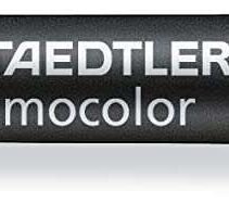 Staedtler Lumocolor 348 Rotulador Permanente de Doble Punta - Secado Rapido - Color Negro