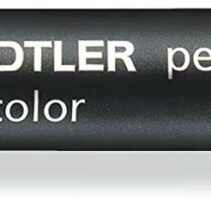 Staedtler Lumocolor 352 Rotulador Permanente - Punta Redonda - Trazo 2mm Aprox - Capuchon con Clip - Secado Rapido - Color Amarillo