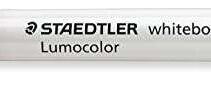 Staedtler Lumocolor 351 Rotulador para Pizarra Blanca - Punta Redonda - Trazo 2mm - Capuchon con Clip - Color Naranja