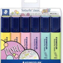 Staedtler Textsurfer Classic 364 Pack de 6 Marcadores Fluorescentes - Secado Rapido - Trazo 1 - 5mm Aprox - Colores Surtidos