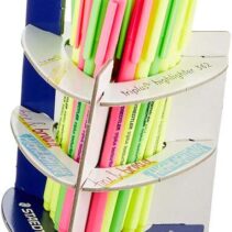 Staedtler Triplus Textsurfer 362 Expositor de 30 Rotuladores Fluorescentes - Trazo 1 - 4mm Aprox - Tinta Base de Agua - Colores Surtidos