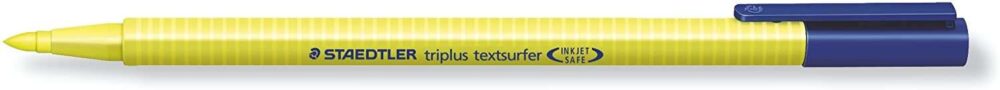 Staedtler Triplus Textsurfer 362 Rotulador Fluorescente - Punta Biselada 1 - 4mm Aprox - Tinta Base de Agua - Color Amarillo