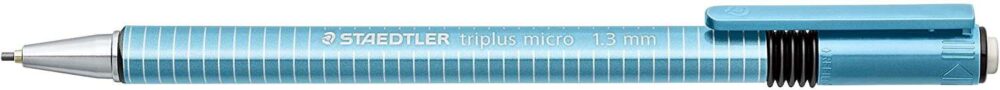 Staedtler Triplus Micro 774 Portaminas - Ancho de Linea 1.3mm - Punta Retractil - Diseño Ergonomico - Color Azul Claro