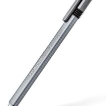 Staedtler Triplus Micro 774 Portaminas - Ancho de Linea 0.5mm - Punta Retractil - Diseño Ergonomico - Color Gris