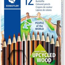 Staedtler Noris Colour 185 People of the World Pack de 12 Lapices Hexagonales de Colores - Fabricados en Wopex - Muy Resistentes - Inspirados en los Diferentes Colores de Piel