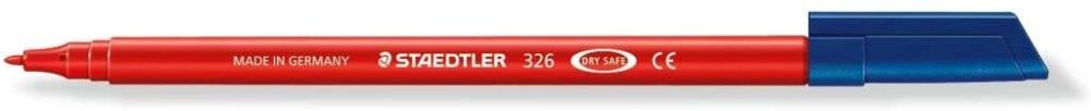 Staedtler Noris 326 Rotulador de Punta Fina - Trazo 1mm Aprox - Tina Base de Agua - Color Rojo