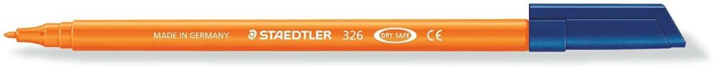 Staedtler Noris 326 Rotulador de Punta Fina - Trazo 1mm Aprox - Tina Base de Agua - Color Naranja