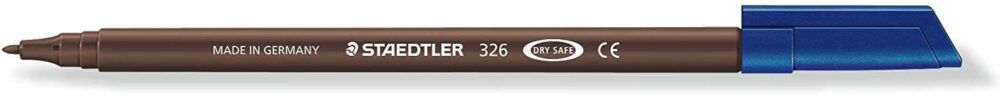 Staedtler Noris 326 Rotulador de Punta Fina - Trazo 1mm Aprox - Tina Base de Agua - Color Pardo Van Dyck