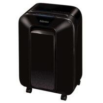 Fellowes LX201 Destructora de Papel Manual Microcorte P-5 - Destruye hasta 12 Hojas a la Vez - Capacidad de la Papelera 22L - Color Negro