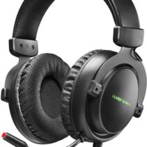 Mars Gaming MH4X Auriculares Gaming con Microfono Flexible USB - Sonido 7.1 - Iluminacion RGB - Diadema Ajustable - Almohadillas Acolchadas - Control en Auricular - Cable Trenzado de 2m