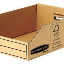 Fellowes Bankers Box Earth Bandeja de Carton 200mm - Montaje Manual - Carton Reciclado Certificacion FSC - Color Marron