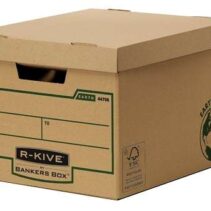 Fellowes Bankers Box Earth Gran Contenedor de Archivos - Montaje Manual - Carton Reciclado Certificacion FSC - Color Marron