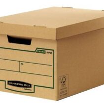 Fellowes Bankers Box Earth Maxi Contenedor de Archivos - Montaje Manual - Carton Reciclado Certificacion FSC - Color Marron