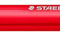 Staedtler Ball 432 Boligrafo Punta de Bola - Punta 0.45mm - Tinta Indeleble - Color Rojo