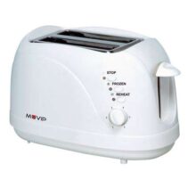 Muvip Tostadora de Pan 750W - Capacidad para 2 Rebanadas - 6 Niveles de Tostado - Funcion Calentar