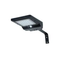 Elbat Foco Led Solar 4W - 400LM - Luz Fria 6000K - Sensor de Movimiento - Panel Solar 2.3W - Para Pared o Poste