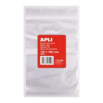 Apli Pack de 100 Bolsas de Auto Cierre 120 x 180 mm - Cierre Seguro - Aptas para Alimentos