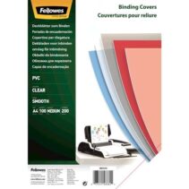 Fellowes Pack de 100 Portadas para Encuadernar de PVC A4 - 200 Micras - Acabado de Calidad - Color Transparente