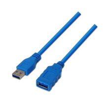 Aisens Cable Extension USB 3.0 - Tipo A Macho a A Hembra - 2.0m - Color Azul