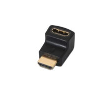 Aisens Adaptador HDMI Acodado - A Hembra-A Macho Conectar HDMI en Espacio Reducio - Color Negro