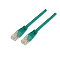 Aisens Cable de Red Latiguillo RJ45 Cat.6 UTP AWG24 - 0.5m - 10/100/1000 Mbit/s - Color Verde