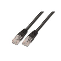 Aisens Cable de Red Latiguillo RJ45 Cat.6 UTP AWG24 - 0.5m - 10/100/1000 Mbit/s - Color Negro