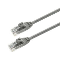 Aisens Cable de Red Latiguillo RJ45 LSZH Cat.6A 500 MHZ UTP AWG24 - 1m - Libre de Halogenos - 10 Gigabit/s - Color Gris