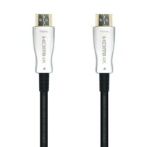 Aisens Cable HDMI V2.0 AOC (Active Optical Cable) Premium Alta Velocidad/ HEC 4K@60HZ 18GBPS - A/M-A/M - 50m - Color Negro