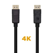 Aisens Cable Displayport V1.2 4K@60Hz - DP/M-DP/M - 1.0m - Color Negro