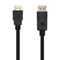 Aisens Cable Conversor Displayport a HDMI - DP/M-HDMI/M - 5.0m - Color Negro