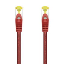 Aisens Cable de Red Latiguillo RJ45 LSZH Cat.7 600 MHz S/FTP PIMF AWG26 - 25cm - Color Rojo