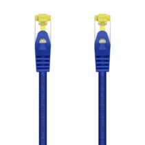 Aisens Cable de Red Latiguillo RJ45 LSZH Cat.7 600 MHz S/FTP PIMF AWG26 - 25cm - Color Azul