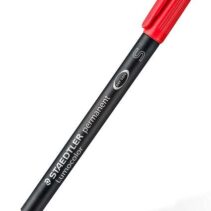 Staedtler Lumocolor Permanent 313 Rotulador Permanente de Punta Fina - Trazo 0.4mm Aprox - Secado Rapido - Color Rojo