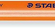 Staedtler Textsurfer Dry 128 64 Lapiz Fluorescente de Color Triangular - Mina de 4mm - Madera de Bosques Sostenibles - Color Naranja Neon