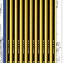 Staedtler Noris 120 Pack de 10 Lapices de Grafito Hexagonales - Mina 2HB - Resistencia a la Rotura - Madera de Bosques Sostenibles