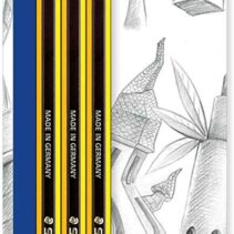 Staedtler Noris 122 Pack de 3 Lapices de Grafito Hexagonales 2HB con Goma - Resistencia a la Rotura - Madera de Bosques Sostenibles