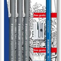 Staedtler Pigment Liner 308 Pack de 3 Rotuladores Calibrados Negros